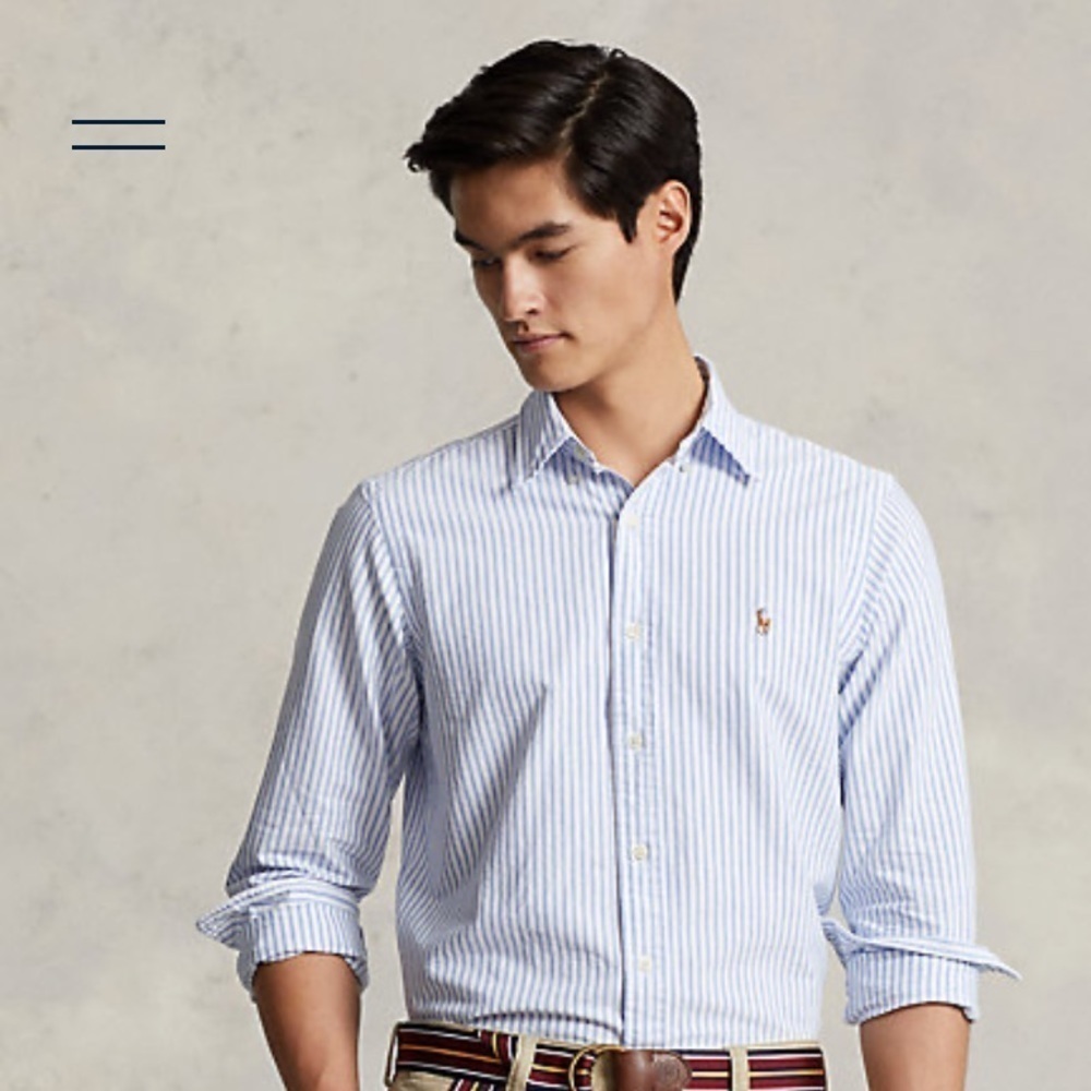 Polo Ralph Lauren classic fit Oxford button down long sleeve shirt